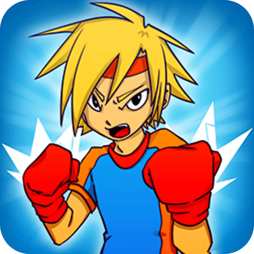 boxing fighter shadow battle logo